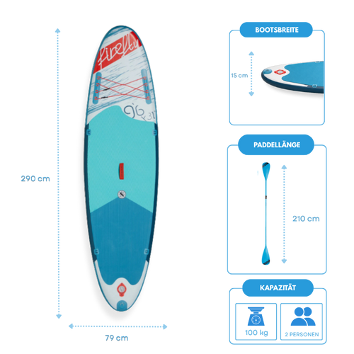 Aufblasbares Stand Up Paddle Komplettset